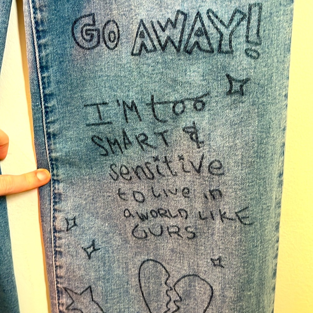 ✨🆕BNWT!SOLD OUT!Dolls Kill X Daria Wide Legged Jeans! Sz Small!NEVER WORN!RARE✨ - Picture 8 of 16